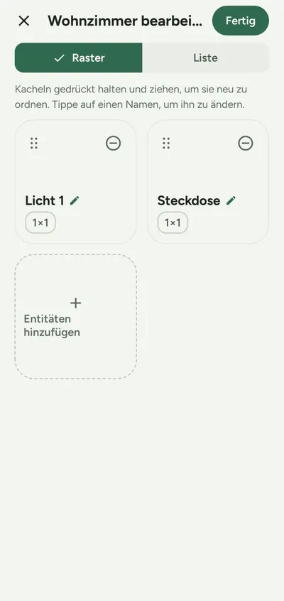 Layout bearbeiten